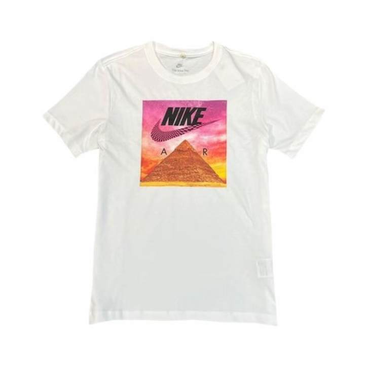 Nike Nike T Shirts Men's White Crew Neck Moderate Straight Fit