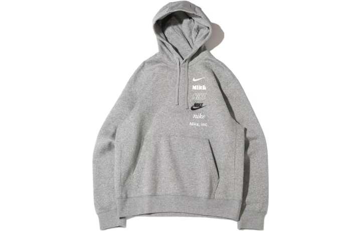 Nike Nike Sweatshirts Men's Gray Hooded Moderate Regular