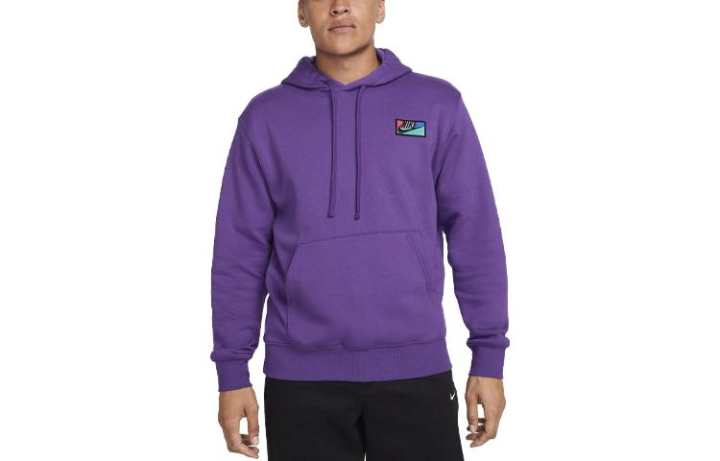 Nike Nike Sweatshirts Men's Purple Hooded Moderate Regular