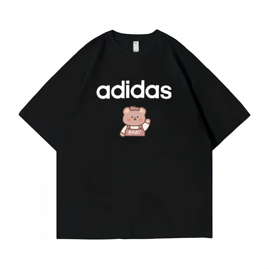 Adidas Adidas T Shirts Unisex Black Crew Neck Moderate Straight Fit