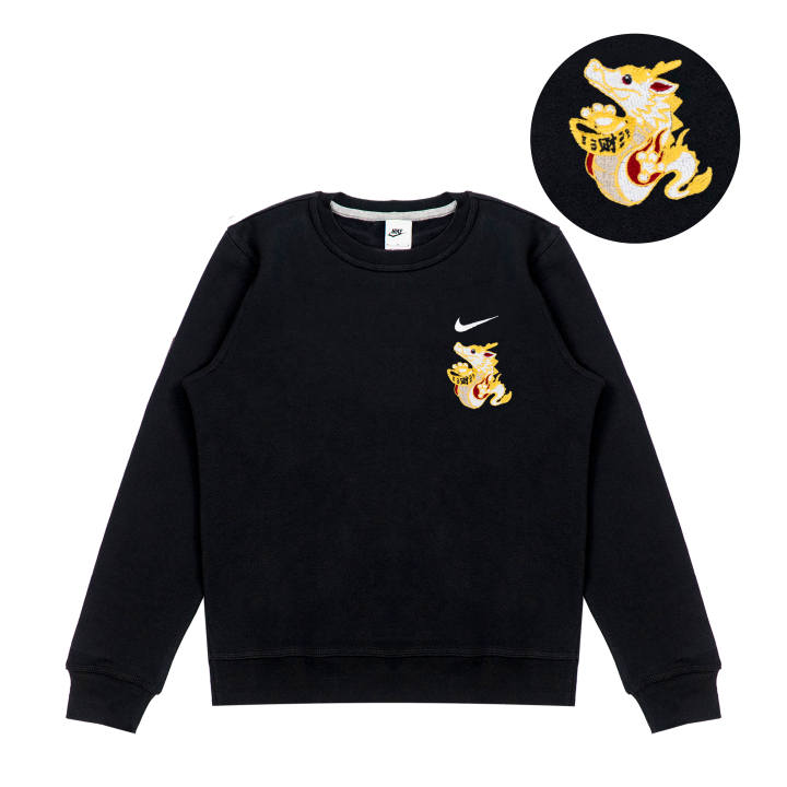Nike Nike Sweatshirts Unisex Black Crew Neck Moderate Regular