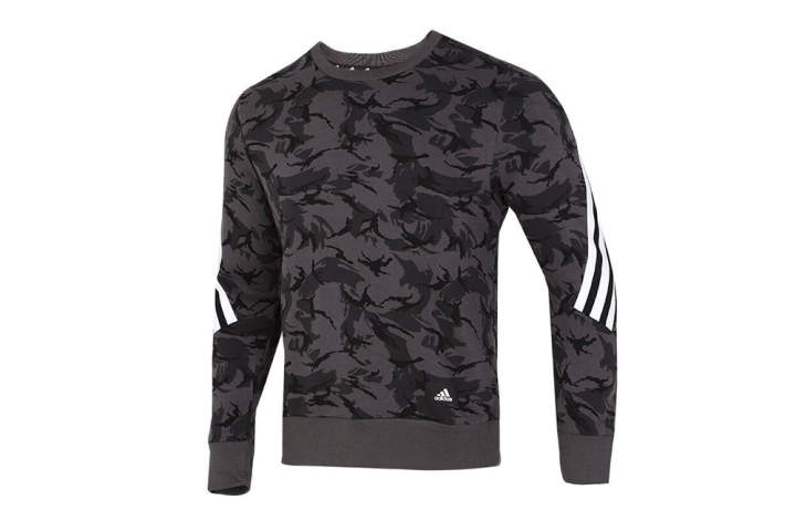 Adidas Adidas Sweatshirts Men's Gray Crew Neck Moderate