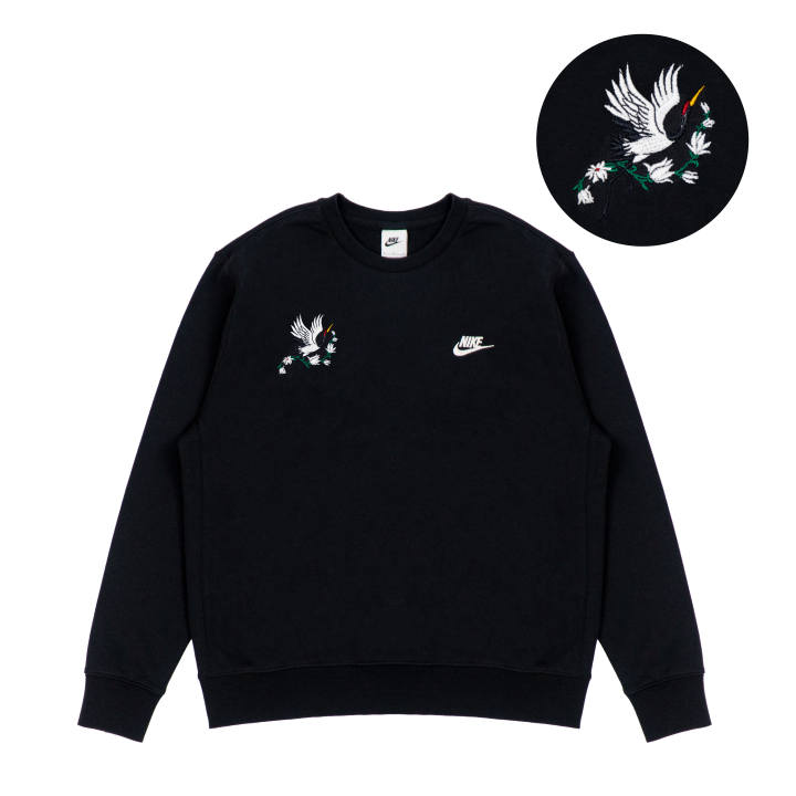 Nike Nike Sweatshirts Unisex Black Crew Neck Moderate Regular