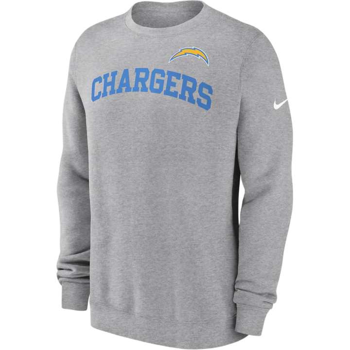 Nike Nike Los Angeles Chargers Club Men's Nike Nfl Pullover Crew