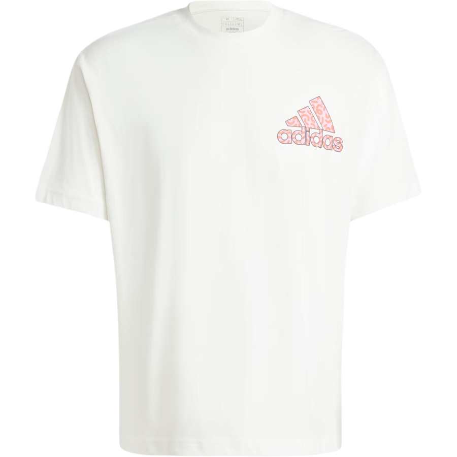Adidas Adidas T Shirts Unisex Ecru Crew Neck Moderate Straight Fit