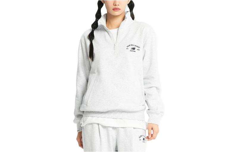 New Balance New Balance Sweatshirts Unisex Light Gray Lapel Moderate Other