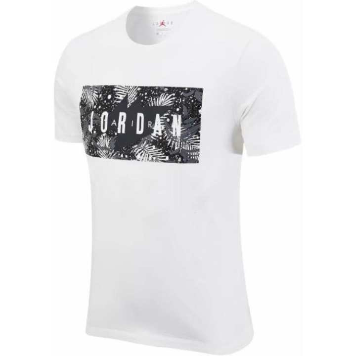 Jordan Jordan T Shirts Men's White Crew Neck Moderate Straight Fit