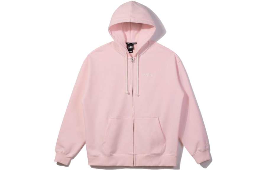 New Era Sweatshirts Unisex Pink Hooded Non Detachable Moderate