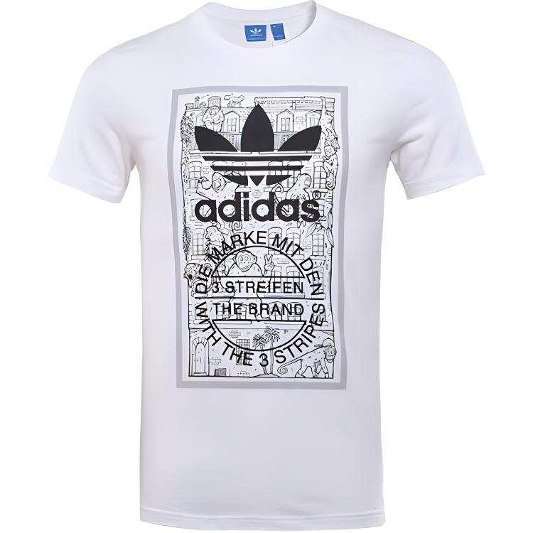 Adidas Originals Trefoil Collection T Shirt Men's White