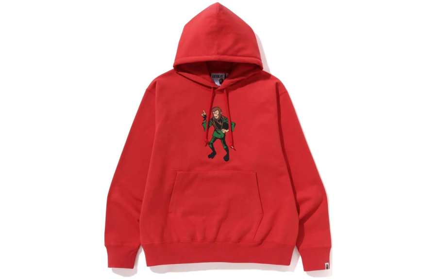 A BATHING APE Bape Ape Graphic Relaxed Fit Pullover Hoodie