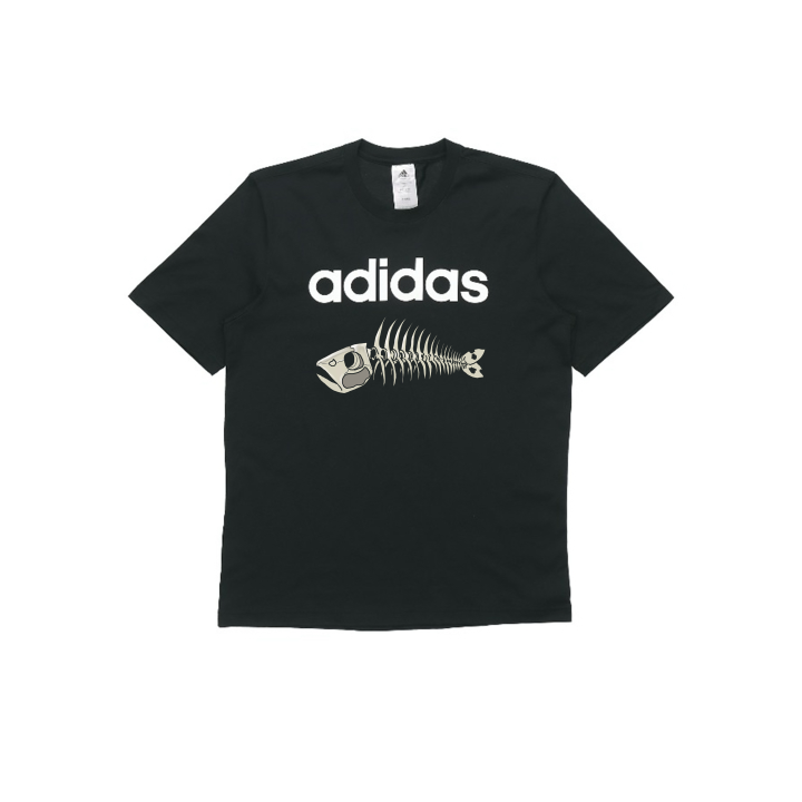 Adidas Adidas T Shirts Unisex Black Crew Neck Moderate Straight Fit
