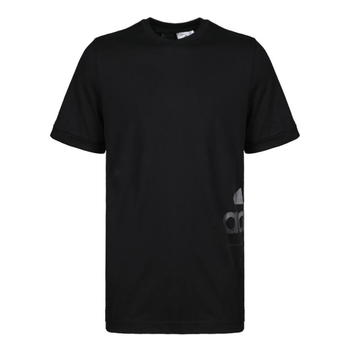 Adidas Adidas T Shirts Men's Black Crew Neck Moderate Straight Fit