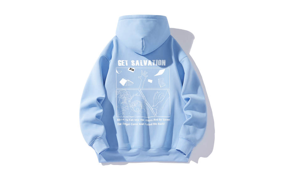 JCUI Sweatshirts Unisex Hooded Thickened Heavyweight