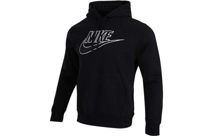 Nike Nike Sweatshirts Men's Black Hooded Thickened Regular