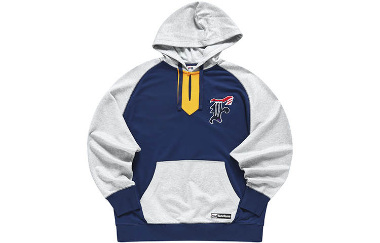 FILA FUSION Sweatshirts Men's Royal Blue Hooded Moderate Regular