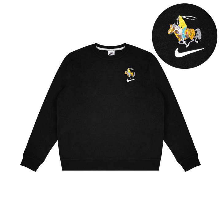Nike Nike Sweatshirts Unisex Black Crew Neck Thickened Regular