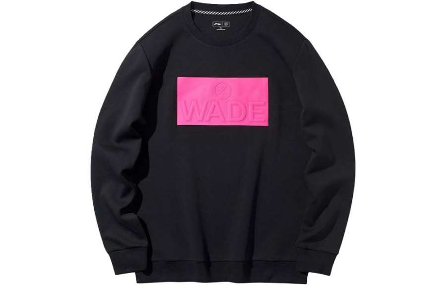 Li-Ning Li Ning Sweatshirts Men's Black Crew Neck Moderate Other