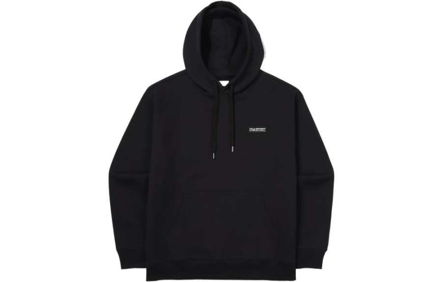 FILA Sweatshirts Unisex Black Hooded Moderate Regular