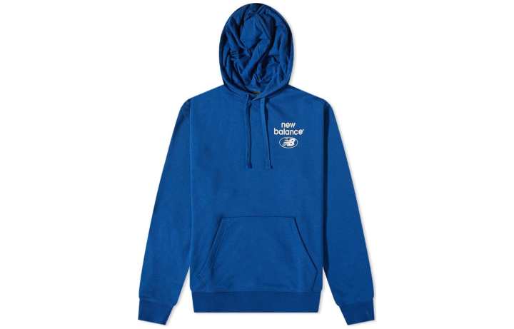New Balance New Balance Sweatshirts Men's Ocean Blue Hooded Moderate Regular