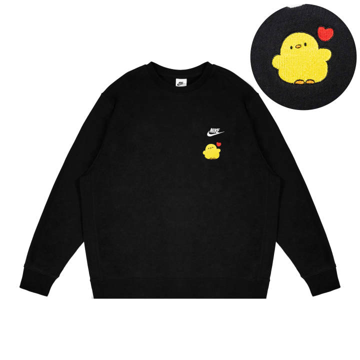 Nike Nike Sweatshirts Unisex Black Crew Neck Moderate Regular