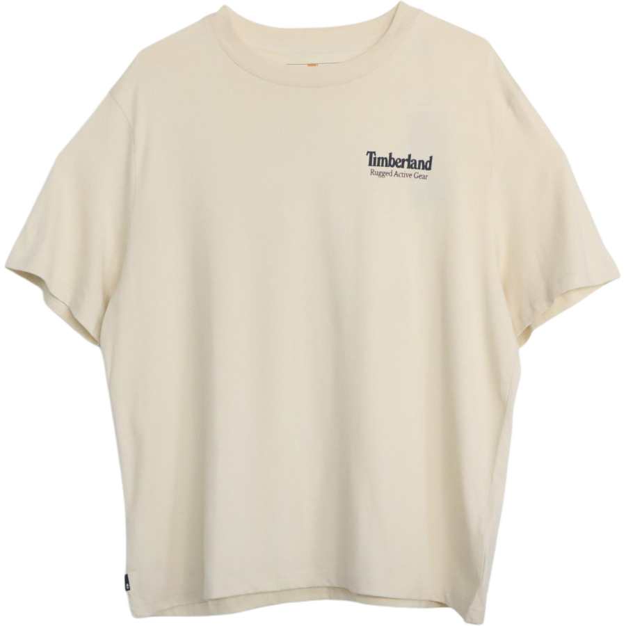 Timberland T Shirts Unisex Ecru Crew Neck Moderate Straight Fit
