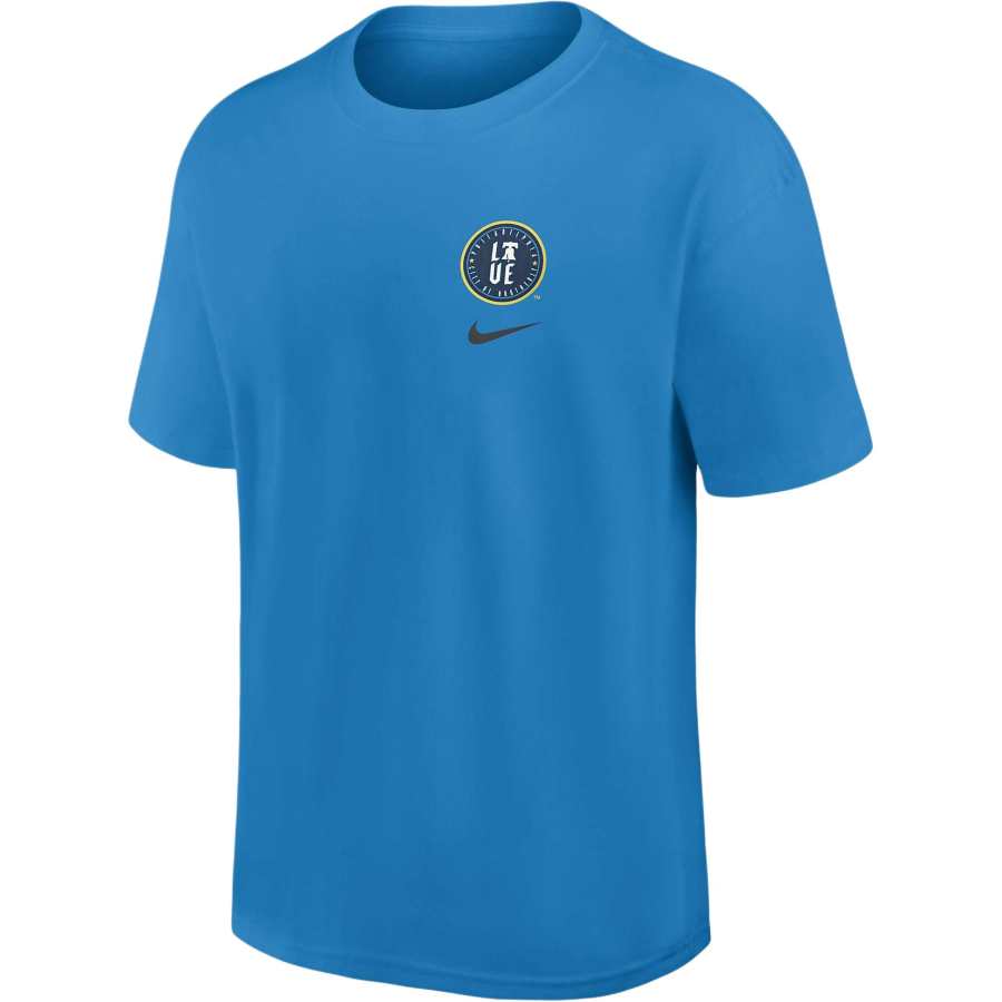 Nike Nike T Shirts Men's Blue Crew Neck Moderate Straight Fit