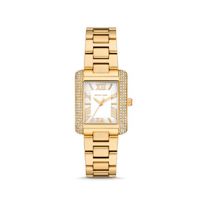 MICHAEL KORS Set de regalo con reloj Emery petite en tono dorado y joyas