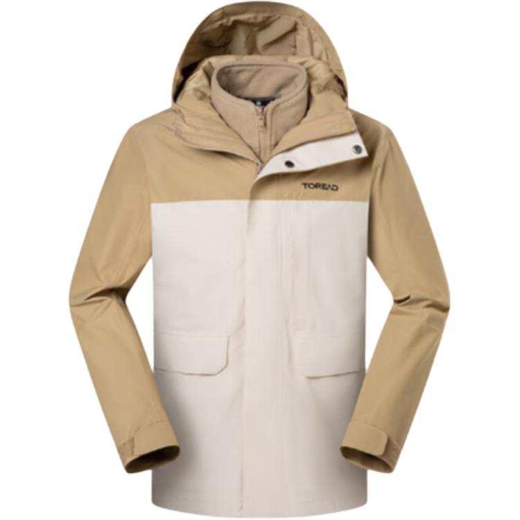 TOREAD TOREAD Waterproof Windbreaker Jacket Unisex Pebble \ Timber