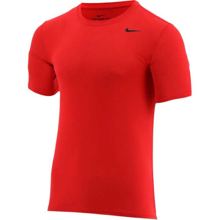Nike Nike T Shirts Men's Bright Red Crew Neck Moderate