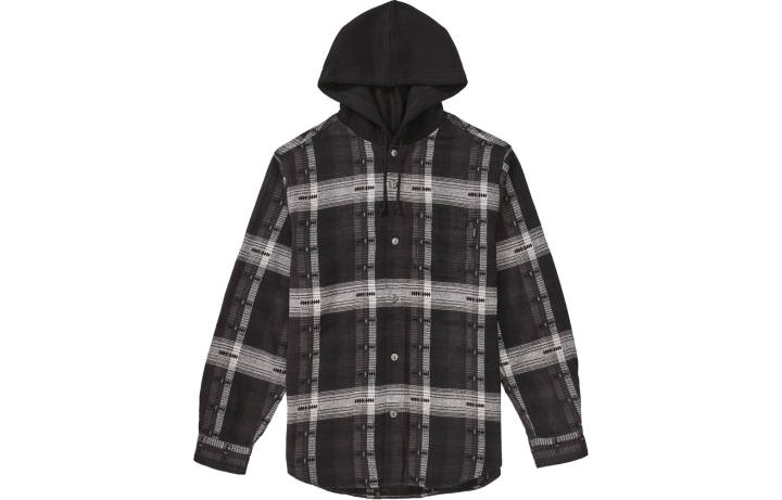 Supreme Supreme Hooded Jacquard Flannel Shirt