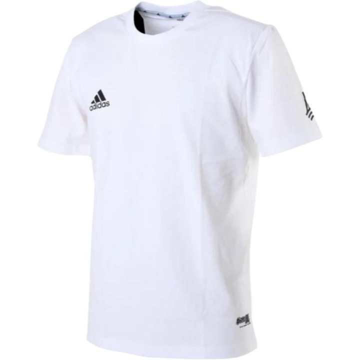Adidas Adidas T Shirts Unisex White Crew Neck Moderate Straight Fit