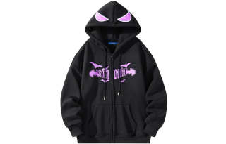 COMOWA Hand Drawn Bats And Gothic Letters Unisex Sweatshirt