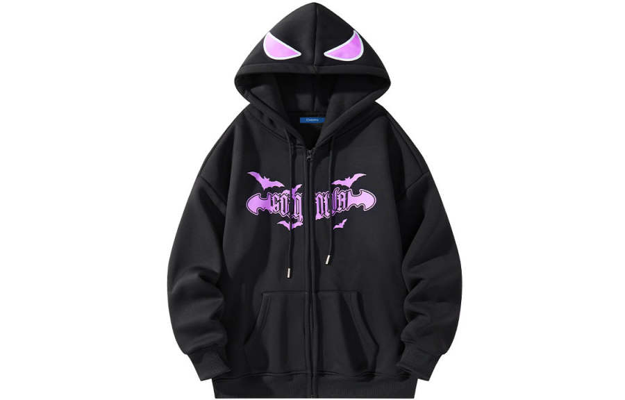 COMOWA Hand Drawn Bats And Gothic Letters Unisex Sweatshirt