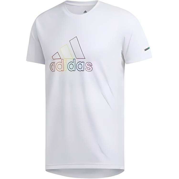 Adidas Adidas T Shirts Men's White Crew Neck Moderate