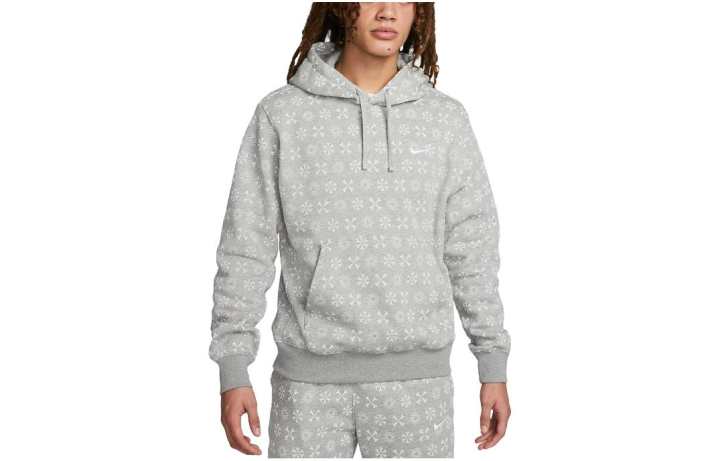 Nike Nike Sweatshirts Men's Light Gray Hooded Moderate Regular