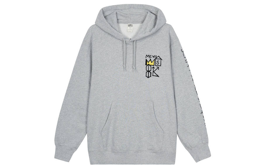 UNIQLO Sweatshirts Men's Gray Hooded Moderate Regular