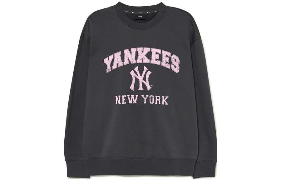 MLB MLB Sweatshirts Unisex Charcoal Gray Crew Neck Moderate Regular
