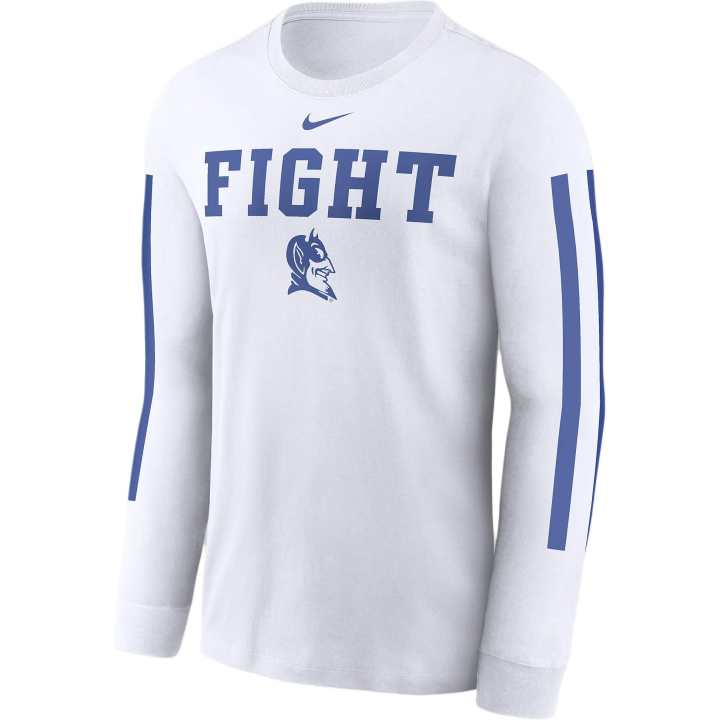 Nike Nike Duke Blue Devils Local Spirit Slogan Men's Nike College Long-Sleeve T-Shirt