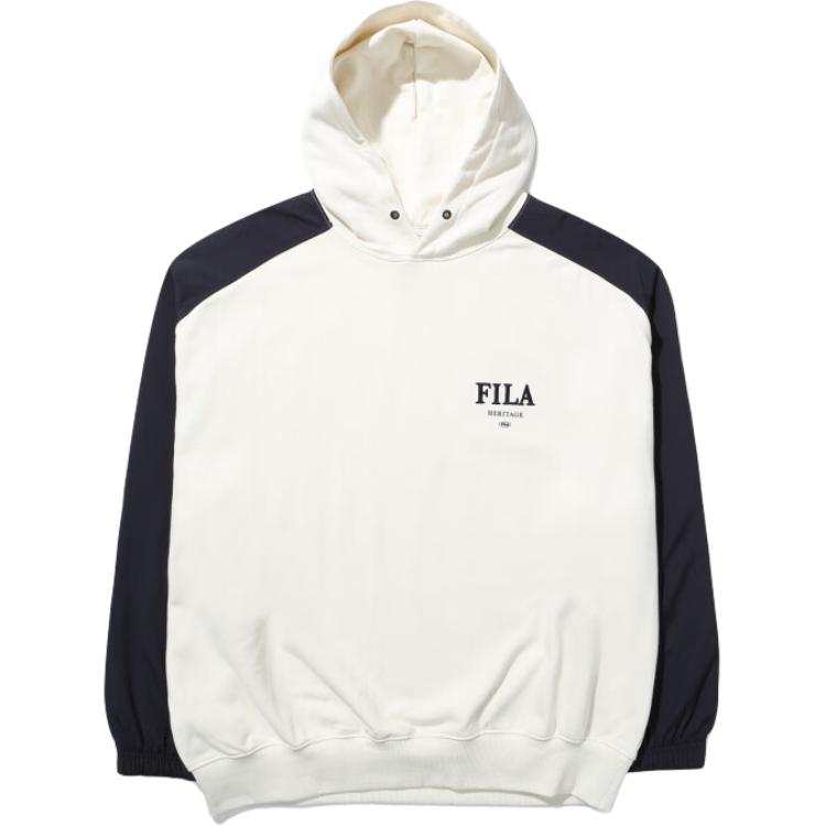 FILA Sweatshirts Unisex White Hooded Moderate Regular