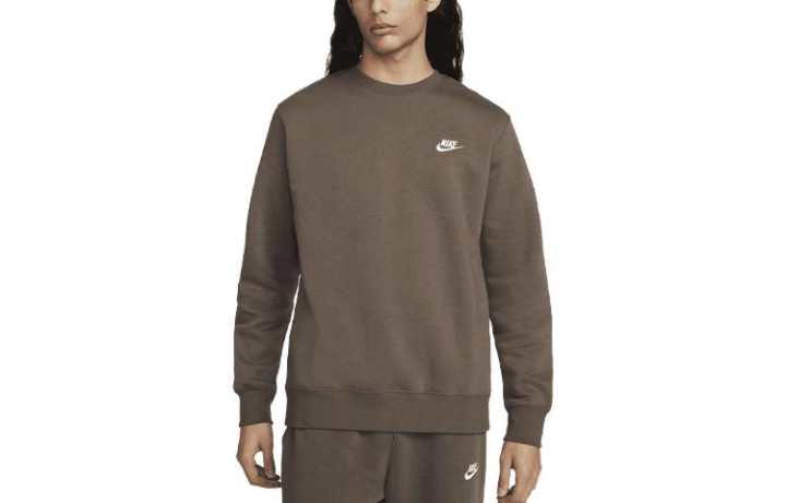 Nike Nike Sweatshirts Men's Brown Crew Neck Moderate Regular