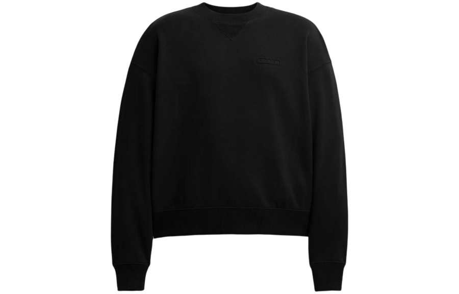 COACH COACH Sweatshirts Men's Black Crew Neck Moderate Other