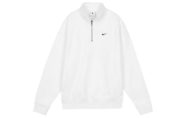 Nike Nike Daily Vintage Sweatshirts Men's White Half Turtleneck Moderate Regular