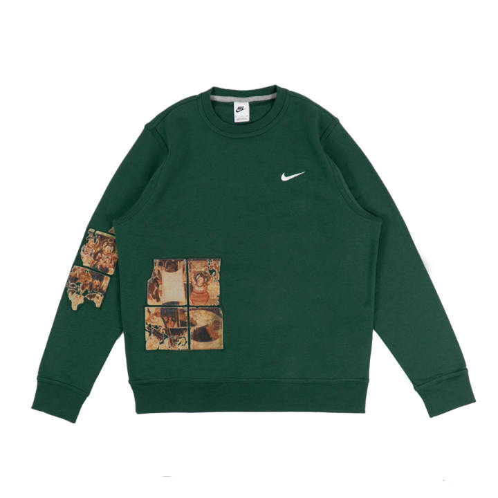 Nike Nike Sweatshirts Unisex Green Crew Neck Moderate Regular