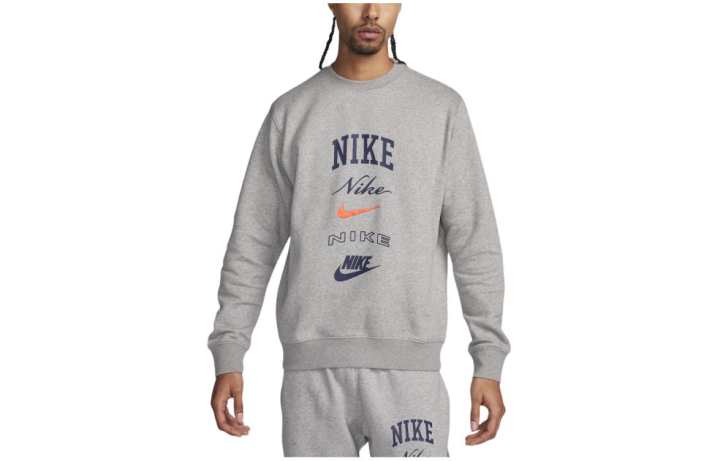 Nike Nike Club Fleece Sweatshirt Men's Gray