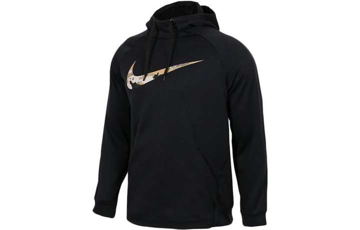 Nike Nike Sweatshirts Men's Black Hooded Thickened Regular