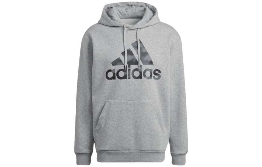 Adidas Adidas Sweatshirts Men's Gray Hooded Moderate Regular