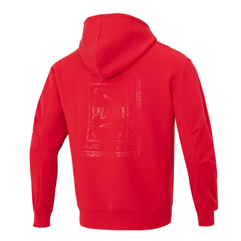 PUMA PUMA Sweatshirts Unisex Red Hooded Moderate Regular
