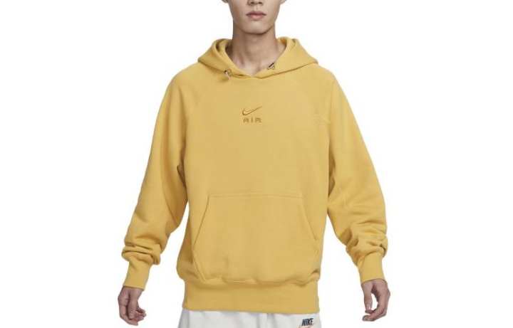 Nike Nike Sweatshirts Men's Wheat Gold Hooded Moderate Regular