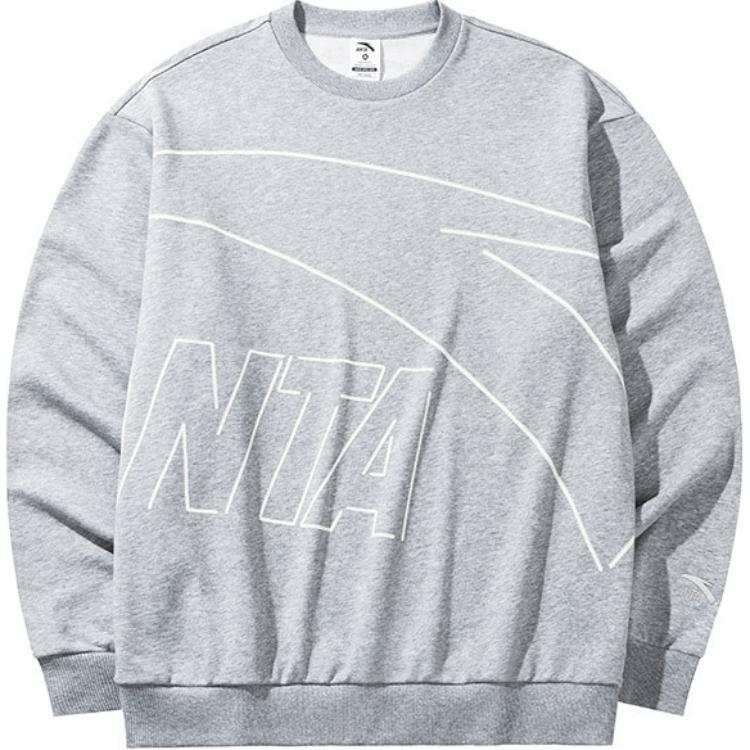 Anta Life Collection Sweatshirt Men's Gray Heather Gray