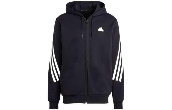 Adidas Adidas Sweatshirts Men's Black Hooded Moderate Cardigan